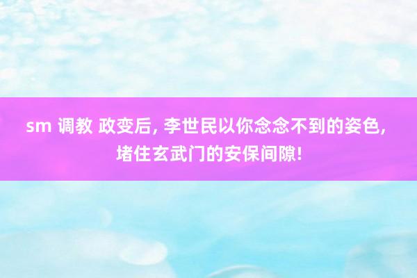 sm 调教 政变后, 李世民以你念念不到的姿色, 堵住玄武门的安保间隙!