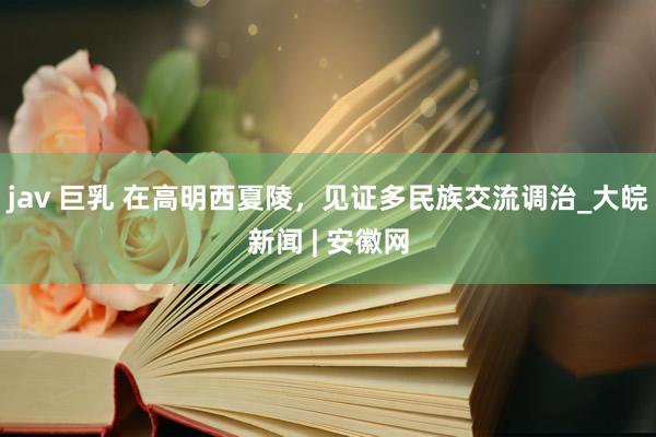 jav 巨乳 在高明西夏陵，见证多民族交流调治_大皖新闻 | 安徽网