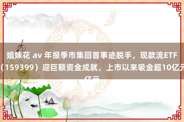 姐妹花 av 年报季市集回首事迹脱手，现款流ETF（159399）迎巨额资金成就，上市以来吸金超10亿元