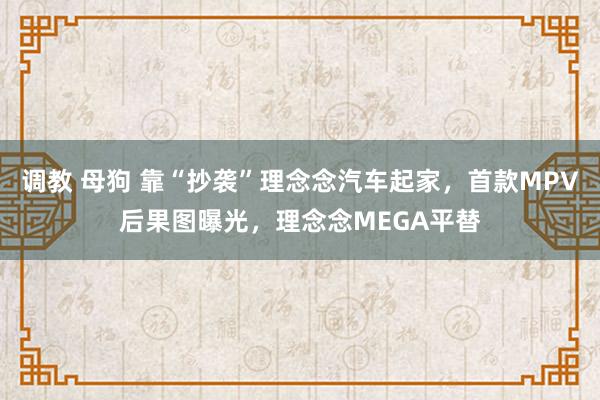 调教 母狗 靠“抄袭”理念念汽车起家，首款MPV后果图曝光，理念念MEGA平替